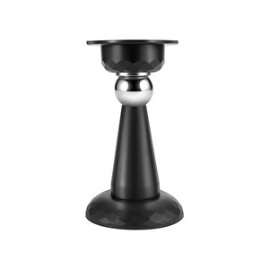 Yuma – butée de porte magnétique noire 808, dispositif de fixation mural moderne et simple pour salle de bain et chambre à coucher, dispositif anti-collision - Product Image 1