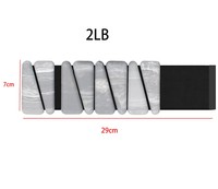 Nuevas llegadas 2LB 4LB Pesas de muñeca ajustables Brazaletes de entrenamiento Fitness Pulsera ponderada Pesas de tobillo para mujeres