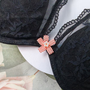 Venta al por mayor de lazos de cinta de grogrén de nailon preatados diseño de flores de lazo elástico para embalaje de regalo y accesorios de ropa interior - Product Image 4