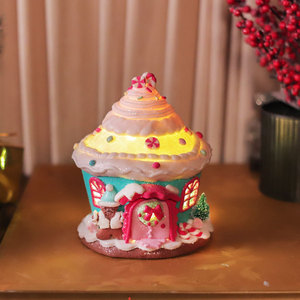 2023 New Christmas Supplies Soft Clay Castle House Bread Christmas Tree Christmas Gift Window Decoration - Product Image 2