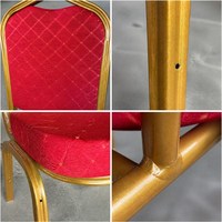 Chaises de banquet de mariage de luxe empilables modernes pour hôtel, restaurant, événements
