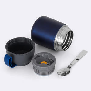 Thermos alimentaire personnalisé de qualité alimentaire, récipient alimentaire en acier inoxydable, pot alimentaire isolé sous vide avec cuillère - Product Image 3