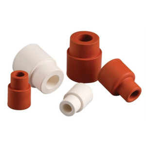 Silicone <b>Rubber</b> Turn Over Flange Septa Laboratory Sealing <b>Stoppers</b> with Center Hole for Vials Flasks Tubes and Glassware - Product Image 3