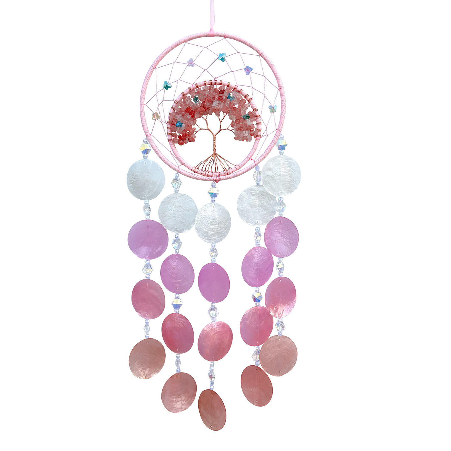 Conchiglia di colore cristallo - Rosa