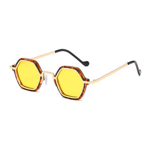 2024 новые модные маленькие овальные солнцезащитные очки для женщин коричневый зеленый UV400 Пользовательский логотип женские оттенки с черной металлической оправой - Product Image 6