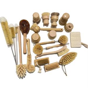 Eco All Nature Household Kitchen Bamboo <strong>Bottle</strong> <strong>Brush</strong> Dish Clean Vegetable Potato Pan Scrub <strong>Brushes</strong> - Product Image 1