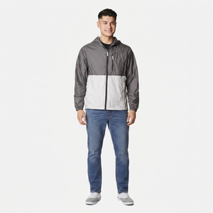 <b>Men</b> and Women's Waterproof Letter Pattern Sporty Windbreaker <b>Jacket</b> for Hiking Outdoor Gear - Product Image 1