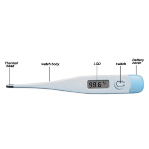Thermomètre médical numérique d'hôpital pour l'équipement thermométrique oral électrique à la maison Thermomètres étanches d'aisselle de bébé - Product Image 2