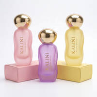 Flacon de parfum de luxe rechargeable en verre vide de 100 ml, avec étiquette personnalisée et boîte, directement de l'usine