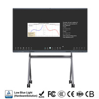 Tableau blanc interactif Android 14.0 4+32 Go 40 points 4K LCD 55-110 pouces