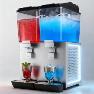 SUNMAX 2 tanques bebem o distribuidor 16L + 16L grande capacidade frio suco leite distribuidor misturado bebida máquina equipamento - Product Image 4