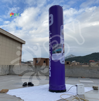 BOYAN affichage totem gonflable colonne de lumière de poteau gonflable extérieur bonne qualité publicité gonflables lampe à LED