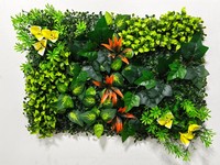 Panneaux de gazon artificiel amovibles et imperméables, panneaux de clôture en gazon, fabricant de panneaux de mur en buis pour jardin extérieur