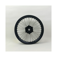 Nouvel ensemble de roues Supermoto de 17 pouces pour SX85 SX 85, moyeux CNC entièrement noirs, jantes 7050-T6, mini motard de course durable, marque SRJ