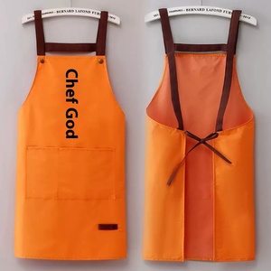 Tablier de cuisine en PVC robuste de haute qualité avec logo personnalisé, tablier noir imperméable avancé à manches <span class=keywords><strong>pour</strong></span> adultes, idéal <span class=keywords><strong>pour</strong></span> le nettoyage - Product Image 2