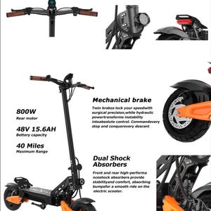 Nuevo Diseño 2026, Scooter Eléctrico Todoterreno Neumático de 11 Pulgadas, 48v 15.6ah, Largo Alcance, para Adultos, HEADEER H67 800W - Product Image 5