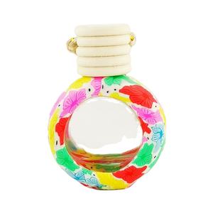 10mlソフト陶器ボトルホイールシェイプカー香水ボトルカー空のハンギングボトル - Product Image 1