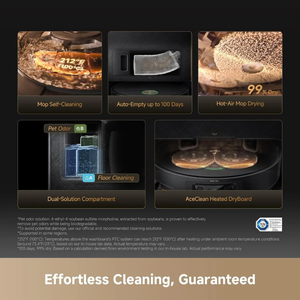 Aspirateur robot Dreame X60 Ultra Slim avec évitement d'obstacles par IA et serpillière à <span class=keywords><strong>eau</strong></span> chaude 100 ° C Maison Intelligente à <span class=keywords><strong>Auto</strong></span>-<span class=keywords><strong>Nettoyage</strong></span> et <span class=keywords><strong>Auto</strong></span>-Vidage - Product Image 4