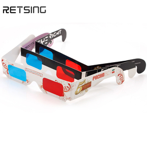 <span class=keywords><strong>Gafas</strong></span> <span class=keywords><strong>3D</strong></span> de Papel Rojo y Azul con Logotipo Personalizado para Proyecciones Comerciales de <span class=keywords><strong>Cine</strong></span> - Product Image 6