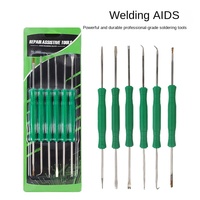 Ensemble d'outils de soudage manuel 6 pièces accessoires en acier inoxydable pour le nettoyage des PCB réparation de circuits imprimés à dessouder 1 an