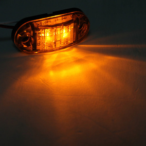 Luci di Posizione Laterali Ovali Ambra da 2,5 Pollici per Rimorchi, Accessori per Illuminazione Auto e Camion - Product Image 4