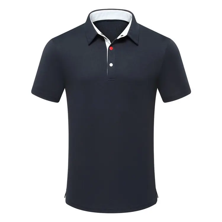 wholesale plain golf polo shirt design custom Navy blue mens polo shirt from China manufacturer