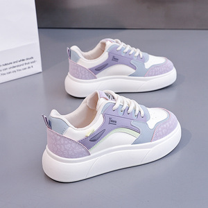 Zapatillas deportivas antideslizantes para mujer, estilo nuevo de primavera y otoño 2026, modernas y versátiles, zapatos cuadrados lisos para estudiantes - Product Image 3