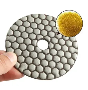 Disques de polissage diamantés flexibles à séchage rapide et durables de 100 mm pour le granit, le marbre et le béton – Fabricant chinois - Product Image 1
