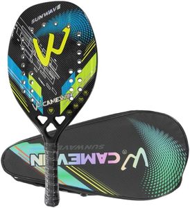 Raqueta de Tenis Playa Camewin de Carbono al por Mayor, Nueva, Verde Limón, con Funda, para Entrenamientos, Juegos Profesionales, Rendimiento Original - Product Image 2