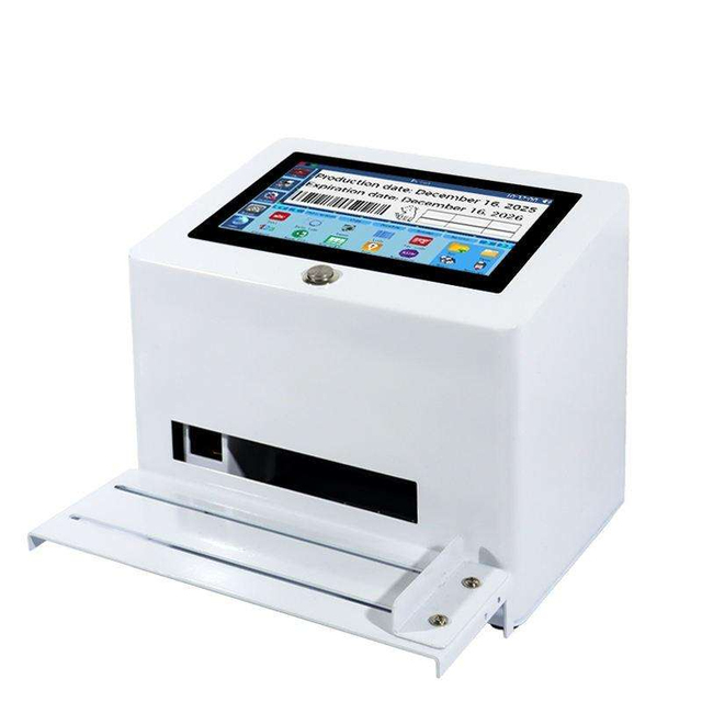 12.7mm Desktop Inkjet Printer With One-Key Static Printing Multi-Language Features Manual Label Printing