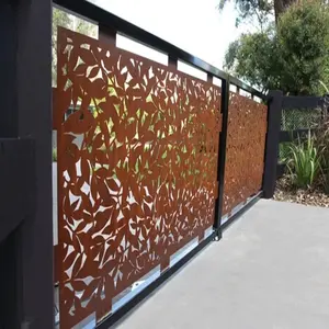 Building materials decorative garden screens laser cut panel Aluminum carved panels Aluminum screen panels
