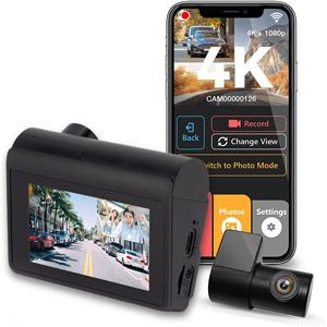 Cámara para Auto DVR con Visión Nocturna, Doble Lente, GPS, WiFi, Grabadora de Conducción para Autos <span class=keywords><strong>Audi</strong></span> A6, Estacionamiento 24 Horas, Delantera y Trasera, Dashcam 4K - Product Image 1