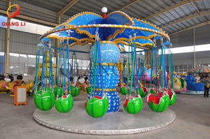 12 Asientos Paseos de Diversión Baratos para Adultos Niños Parque Paseos Paraguas de Dibujos Animados <span class=keywords><strong>Silla</strong></span> Voladora Paseos de <span class=keywords><strong>YOYO</strong></span> - Product Image 3