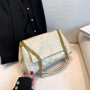 Bolso de gran capacidad para mujer, nuevo bolso bandolera con cadena estilo veraniego, bolso de hombro retro de moda. - Product Image 6