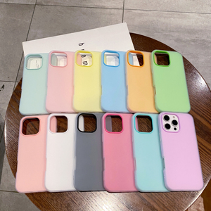 Custodia per telefono 2 in 1 effetto gel morbido per iPhone 17 Pro Max, cover posteriore opaca colore caramella per iPhone 16 15 14 13 - Product Image 1