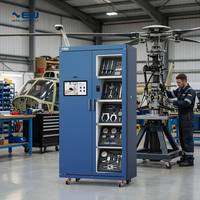 Gabinete Inteligente RFID para Mantenimiento de Helicópteros, Control de Herramientas de Doble Puerta con Inventario en Tiempo Real y Autenticación Biométrica