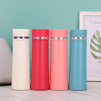 Bouteille d'eau portable en acier inoxydable de 450 ml pour filles, style thermos mignon, simple et tendance, créative pour enfants