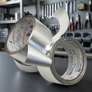 Ruban adhésif en aluminium sans support, acrylique, étanche, qualité ingénieur, pour assemblage de réfrigérateurs, résistant à la chaleur, écologique, réfléchissant - Product Image 3