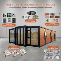 Casas Móviles Plegables de Dos Dormitorios de 40 pies, Listas para Enviar, Casa Prefabricada en Contenedor de 11800 mm