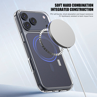 Casing Magnetik Mewah dengan Paduan Warna untuk iPhone 17 16 15 Pro Max, Tahan Banting, Dilengkapi Lubang Tali Gantungan Ganda, Pelindung Belakang Warna Asli