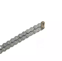 Cadena de Rodillos de Acero de Doble Hilo 08B-2, Cadena de Transmisión Industrial de Venta Caliente, Completa con Eslabón Maestro de Conexión