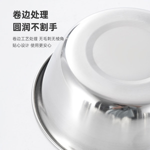 Boshengjia - Tazón de Acero Inoxidable 304, Resistente a la Corrosión y al Iodio, para Esterilización Hospitalaria y Almacenamiento - Product Image 1