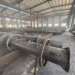 חיצוני 6 מ '7m 8m 10m חשמלי חשמלי מגולוון סיבים אופטיים מוט מתומן מוט מוט קל רחוב פנס אור - Product Image 5