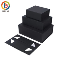 Boîte pliante magnétique en cuivre de luxe personnalisée petit emballage de cadeau avec traitement UV du stratifié fabriqué en carton durable