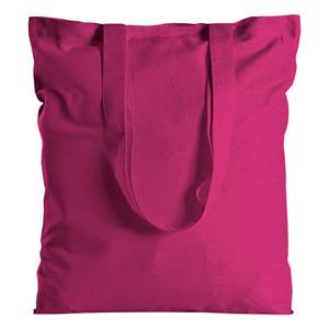 Sac fourre-tout personnalisable à manches longues en toile fuchsia 130g, style décontracté, forme carrée, origine Italie, marque personnalisée - Product Image 1