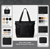 Sac de sport personnalisé avec logo imprimé, sac de fitness en gros avec poche étanche pour la promotion des clubs de sport