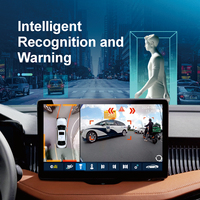 Bl-168B Kamera Perekam Empat Arah Populer Double Din Video Stereo Layar QLED Perekam Mengemudi Mobil dengan Android 360Split Carplay