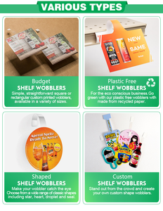 Étagères personnalisées en carton rectangulaires, impression numérique, recyclables, pour présentation en magasin - Product Image 1
