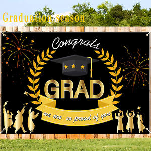 Toile de fond photo personnalisée en stock pour la saison des diplômes 2025, mur de fleurs décoratif suspendu pour les événements festifs, fabriqué en Chine - Product Image 4