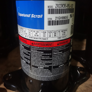 ZR 스크롤 코플랜드 압축기 코플랜드 1.8HP 냉동 장비 ZR22K3-PFJ-552 - Product Image 4